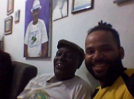 Meu mestre de Capoeira Angola, mestre Pelé da Bomba